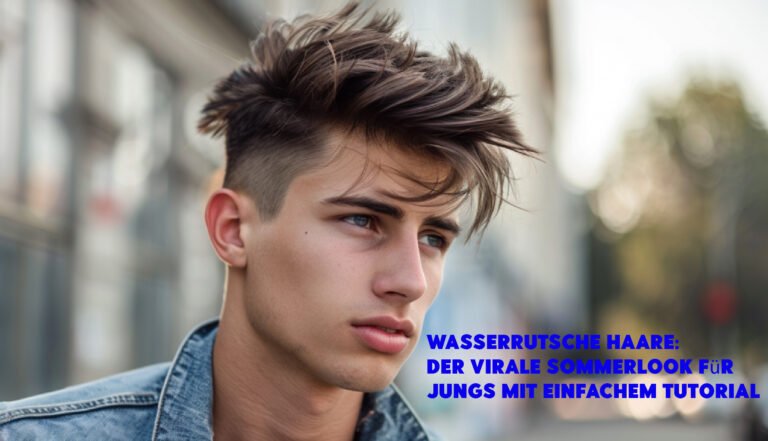 Wasserrutsche Frisur Jungs: Kreative Hairstyle für den Sommer