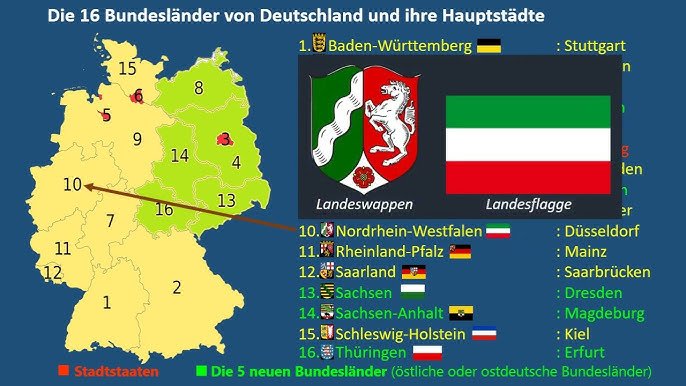 16 bundesländer und ihre hauptstädte