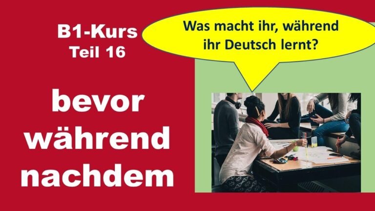 Alles über “während”: Verwendung und Bedeutung im Deutschen