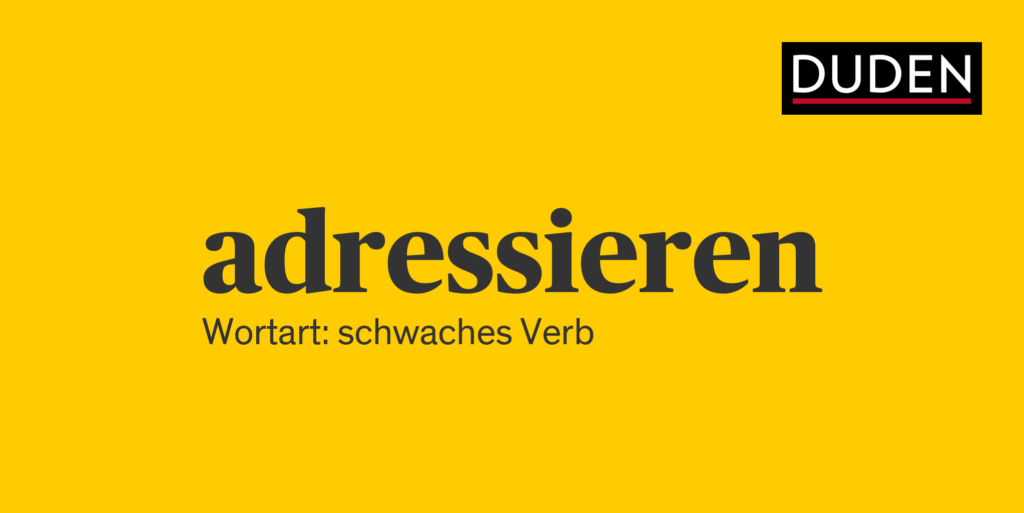 adressieren