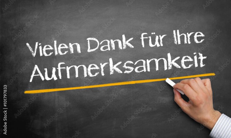 Vielen Dank für Ihre Aufmerksamkeit: Die Bedeutung und Wirkung der Wertschätzung