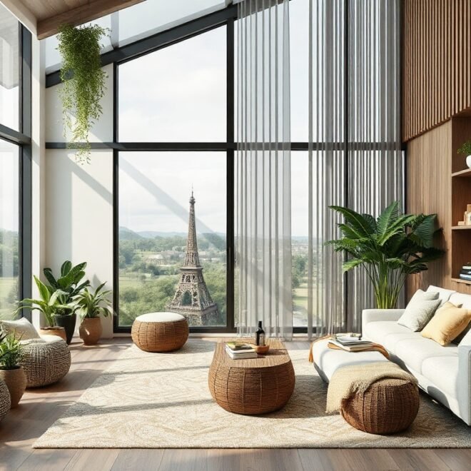 Eco-friendly sustainable home design trends 2024: Moderne trifft Umweltbewusstsein