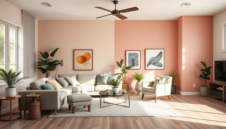 Moderne Wandfarben Trends für das Wohnzimmer 2024
