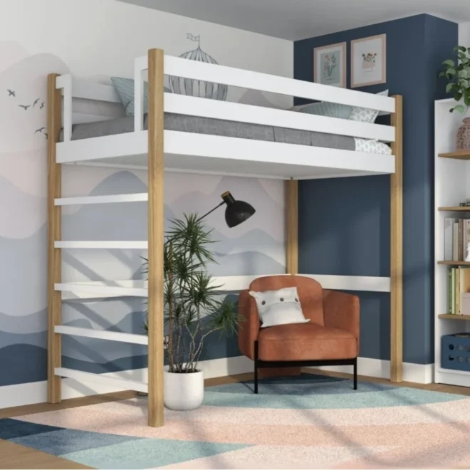 hochbett fur erwachsene – Hochbett für Erwachsene: Platzsparende Lösung für kleine Wohnung